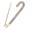 Broche coreano com diamantes completos em estoque, pino de lapela feminino moderno e elegante, fivela de xale estilosa DIY