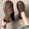 Zapatos Birkenstock de Suela Gruesa de Doble Uso para Mujer, Nuevo Estilo Primavera 2026, Mocasines Planos Birkenstock Originales y Lindos de Cobertura Total, Mules Retro Versátiles de Punta Cerrada