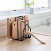 Nachuan soporte multifuncional para tapas de ollas de cocina, estante de almacenamiento para utensilios de cocina con filtro de agua, soporte para tabla de cortar y cuchillos de cocina, soporte para tapas de ollas y tabla de cortar