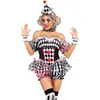 Disfraz de Payaso COS Multitalla para Mujer Uniforme de Role-playing Disfraz de Fiesta y Actuación Disfraz de Payaso Versátil Disfraz de Escenario
