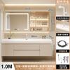 Nuevo lavabo integrado con sensación de piel crema lavabo de piel lavabo lavabo de baño combinación lavabo inodoro