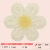 Gancho de Mão Imitação Cor Macaron Toalha Imitação Caxemira Flor Bordada Tecido Patch Roupas Femininas Roupas Infantis Patch Decorativo Patch