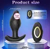 Tapón Anal de Segunda Generación Melocotón Negro Control Remoto por App Chico Gordo Columpio Vibrador Masajeador Anal Juguete Sexual para Adultos