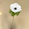 Nuevo producto transfronterizo: flor de anémona individual artificial para decoración de pared de flores de boda y estudio fotográfico, accesorios para escaparates de centros comerciales