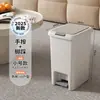Lixeira Doméstica Banheiro Vaso Sanitário Cozinha Sala de Estar com Tampa Quarto Grande Capacidade Comercial Tipo Pedal de Pé Lixo de Luxo Leve