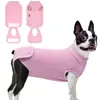 Traje de recuperación para perros, traje quirúrgico, mono suave de esterilización para mascotas, previene que las mascotas se laman y rasquen las heridas, camiseta de recuperación