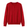 Série Luxo 100% Lã Merino Australiana Fio de Alta Qualidade Cardigan Suéter Tricotado Puyuan