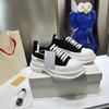 McQueen Canvas Shoes Feminino 2024 Primavera e Verão Novo Casual All-match Sapatos Brancos de Sola Grossa Aumentou Loaf Loaf Torre Sapatos para Casal