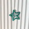 Pasador de Estrella de Dopamina Y2K Lindo para Niña Estrella de Cinco Puntas Pasador de Cabello Color Caramelo Ins Clip BB Clip para Flequillo