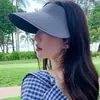 Nuevo Sombrero de Sol de Hielo Sin Marcas de Verano Anti-ultravioleta Sombrero de Conejo para Mujer Sombrero de Sol Plegable de Ala Grande