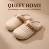 Pantuflas de Algodón Impermeables de Cuero con Puntera para Mujer, Hebilla Retro de Cuero, Antideslizantes para el Hogar en Interiores, Zapatos de Algodón Cálidos con Felpa