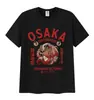 Camiseta Gráfica Divertida Vintage Osaka Dotonbori Años 90 Pulpo Borracho Japonés Camiseta Harajuku Unisex Algodón