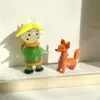 Adornos Artesanales de Vidrio del Principito y el Zorro Pequeño Manualidades Creativas de Vidrio de Cuento de Hadas Decoración de Escritorio Regalos