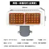 Luz Intermitente LED Solar de Doble Cara de Dos Rejillas para Tráfico, Luz de Bloqueo Vial Móvil para Exteriores, Luz de Señalización Roja para Construcción Nocturna