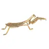 Mantis de Latón Grillo Abeja Libélula Insecto de Simulación Adornos Pequeños de Escritorio Mascota de Té Animal Insecto Artesanías de Tallado de Cobre