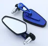 Espejo de Manillar con Cubierta Dividida Jr-215 Espejo Retrovisor para Motocicleta Vehículo Eléctrico Carcasa Dura Gran Angular Alta Definición Gran Angular