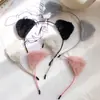Linda Diadema de Gato de Peluche para Mujer, Pinza Especial para Lavar el Cabello, Nueva Diadema de Presión para el Cabello 2025, Pinza para el Cabello, Tocado Rosa para Mujer