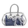 Bolsa Elegante Retrô Francesa da Moda para Mulheres 2025 Novo Estilo Bolsa Kelly Platina Casual Ombro Transversal