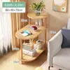 Prateleira de Armazenamento de Mesa de Cabeceira, Pequeno Armário de Madeira Maciça para Apartamentos de Aluguel, Uso Doméstico Moderno Minimalista, Armário de Mesa de Cabeceira Ultra-Estreito Simples para Quarto
