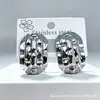 Pendientes Retro de Nicho de Gama Alta con Nudo de Lazo y Diseño Espiral para Mujer, Estilo Geométrico Retorcido de Metal, Pendientes de Acero Inoxidable con Cierre de Presión l