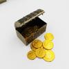 Brinquedo Infantil Jogo Decoração Adereços Baú do Tesouro Pirata Caixa de Moedas de Ouro Caixa de Tesouro Pirata de Plástico Caixa de Joias
