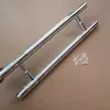 Venda Direta de Fábrica Maçaneta de Porta de Vidro Média Lixada Tubo Redondo Espessado e Polido Maçaneta de Porta de Correr Maçaneta de Porta de Aço Inoxidável