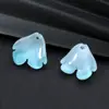 Hoja de Loto de Encaje 22mm Cuentas de Vidrio Gradiente Hecho a Mano Accesorios para Enhebrar Cuentas Sueltas Cuentas para Pulsera Festival del Bote del Dragón Bolsita