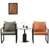 Sillón individual nórdico, sofá perezoso, silla de ocio simple de arte de hierro de lujo ligero italiano, silla tigre para sala de estar de apartamento pequeño