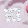Accesorios de verano frescos diseño de espejo de resina parche de flor de amor material para accesorios para el cabello DIY funda de teléfono