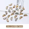 Nova broca de unhas de champanhe Venda por atacado vidro em forma de diamante plano especial Internet celebridade pequeno amor diamante gota de água decorações de unhas