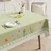 Mantel Floral Fresco Impermeable a Prueba de Aceite Lavable Resistente al Calor Modelo Nuevo 2026 Mantel de Ambiente de Lujo Ligero de Gama Alta