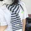 Bufanda de Retazos Tricolor Artística Vintage Estilo Mori para Mujer, Accesorio de Invierno Calentador de Cuello Versátil Estilo Mori