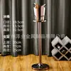 Balde de Champagne de Aço Inoxidável Estilo Europeu com Suporte de Luxo Modelo para Sala de Exposição Joalheria Bar Doméstico KTV Vinho Balde Vertical de Gelo