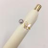 Anillo de Perla de Agua Dulce Natural Zhenyun Grado 5A Destacado Anillo Abierto de Mariposa Relleno de Oro de 18K Venta al Por Mayor Envío Directo