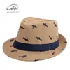 Sombrilla y Sombrero de Sol Estilo Padre-Hijo para Exteriores con Protección Solar Jazz Hat para Hombres y Mujeres, Sombrero de Paja de Verano para Playa, Sombrero Panamá para Niños
