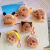 Nueva Llegada Cappibala Peluche Monedero Capibara Bolso Colgante Auricular para Hombre y Mujer Almacenamiento Llavero Regalo