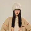 Gorros de Otoño e Invierno para Hombres y Mujeres, Circunferencia de Cabeza Grande, Gorro que Adelgaza el Rostro, Gorro de Punto Versátil a la Moda, Gorro de Lana, A Prueba de Frío