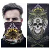 Pañuelo Mágico para Montar con Protección Solar al Aire Libre Bufanda Multifuncional Estampada Fantasma Europea y Americana Máscara de Calavera Toalla Mágica Variada