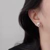 Exquisitos pendientes compactos de perlas en forma de V para mujer, sin orificio para la oreja, con placa de incienso repelente de mosquitos, clip para la oreja, temperamento, pendientes franceses de alta calidad.