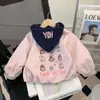 Abrigo para Niñas Primavera y Otoño 2026 Nuevo Estilo Moda Otoñal para Bebés Sudadera con Capucha Ropa para Niños Ropa de Otoño para Niños Pequeños