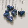 Pendientes de corazón de amor acrílico moderno color Perla Brillante AB pulsera con cuentas joyería DIY al por mayor