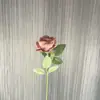 Flor Artificial Rosa Única Ramo Único Flor Falsa Europeia Retrô Ramo Único Flor Falsa Decoração Suave para Casa