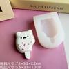 Molde de silicona con forma de gatito de dibujos animados, para hacer tú mismo, decoración de pasteles de chocolate, herramientas para hornear, molde de jabón de yeso