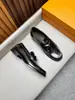 Sapatos Mocassins de Couro Genuíno com Fivela de Metal de Luxo Leve Europeus e Americanos Masculinos Slip-on Marca L Tendência Couro de Vaca Sapatos Únicos Transfronteiriços Tamanho Grande Sapatos Masculinos