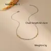 Moda Cruzada Europeia e Americana Ins Combinação de Cores Dourado e Prata Corrente Colar de Aço Inoxidável Brincos com Franja Pulseira Joias de Mão Venda por Atacado