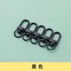 Paquete de 10 Cadenas de Puerta de Pintura de Color Llavero Hebilla de Perro Joyería de Metal Accesorios DIY Llavero Giratorio en Forma de U Punto
