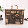 Bolsa de empaque con cordón de material esmerilado de alta calidad para ropa, equipaje, tienda de ropa, bolsa de compras horizontal portátil blanco puro en stock