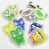 Insignia de Plástico Popular Novedad Infantil Oso Kung Fu con Luz Sello de Goma Blanda Insignia Impermeable Accesorios para Ropa