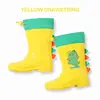 Botas de Lluvia para Niños Comercio Transfronterizo Antideslizantes Suela Suave Ligeras de Media Pantorrilla Botas de Lluvia para Niños y Niñas de 2 a 10 Años