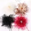 Elegante y Moderno Malla Pluma Cristal Flor DIY Ropa Broche para Solapa Tocados Zapatos y Sombreros Accesorios Materiales y Componentes